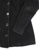 Vintage 90s Mecca Black Velvet Blouse - S