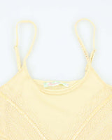 Vintage Y2k 00s Banana USA Beaded Cami  - S