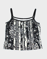 Vintage Y2k 00s Ribkoff Pattern Cami  - M