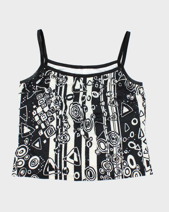 Vintage Y2k 00s Ribkoff Pattern Cami  - M