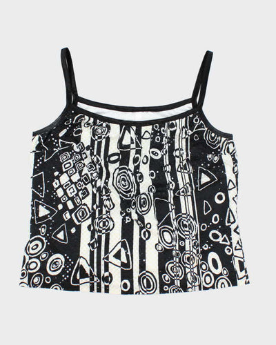 Vintage Y2k 00s Ribkoff Pattern Cami  - M