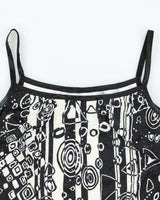 Vintage Y2k 00s Ribkoff Pattern Cami  - M