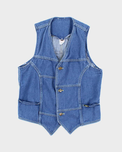 Vintage Lee Denim Waist Coat - M