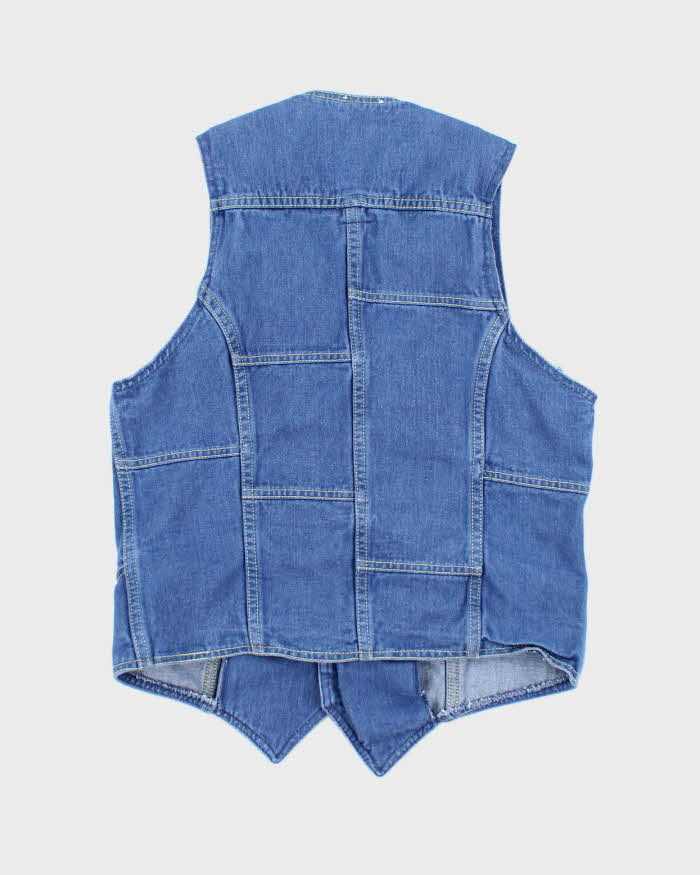 Vintage Lee Denim Waist Coat - M