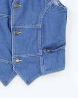 Vintage Lee Denim Waist Coat - M