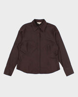 Vintage 90s Jessica Brown Blouse - L