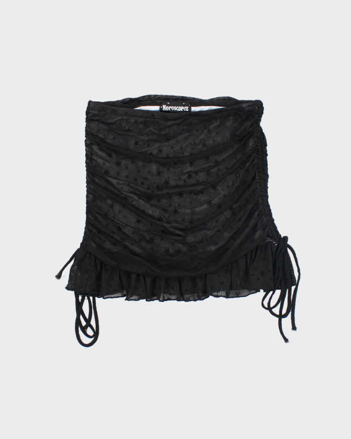 Vintage Y2k 00s Horoscope Ruched Bandeau Top - XS