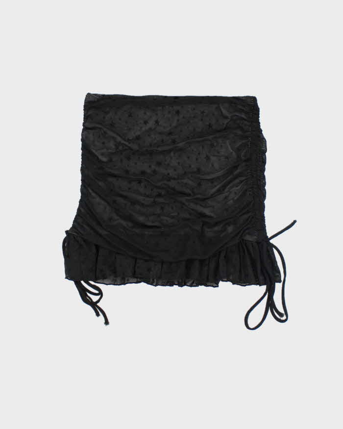 Vintage Y2k 00s Horoscope Ruched Bandeau Top - XS