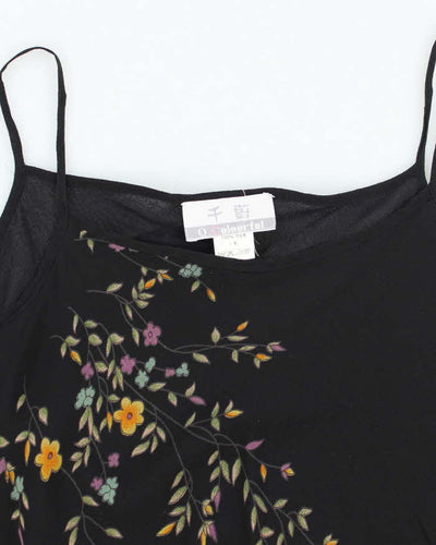 Vintage 90s Silk Floral Cami - S