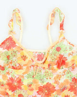 Vintage Y2k 00s Mesh Floral Cami - S