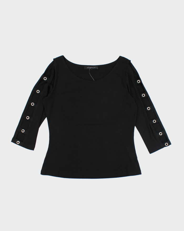Vintage Y2k 00s Mesmerize Cut-Out Rhinestone Top - L