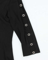 Vintage Y2k 00s Mesmerize Cut-Out Rhinestone Top - L