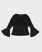Vintage Y2k 00s Artex Bell Sleeve Top - M