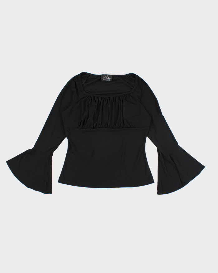 Vintage Y2k 00s Artex Bell Sleeve Top - M