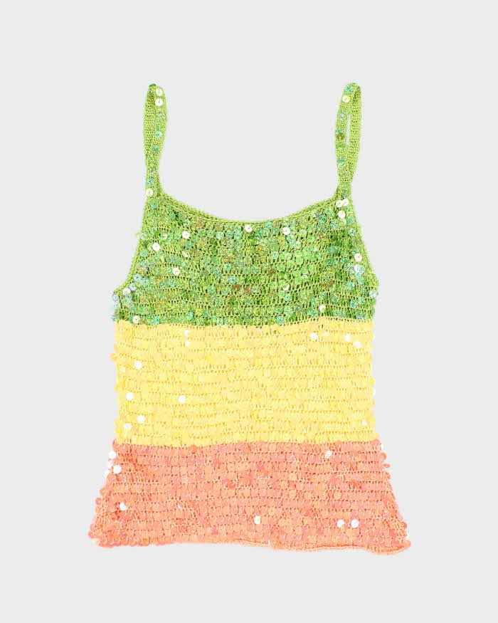 Vintage Y2k 00s Sequin Cami - XS