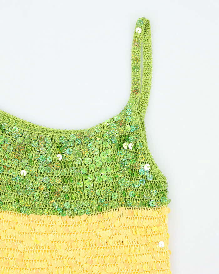 Vintage Y2k 00s Sequin Cami - XS