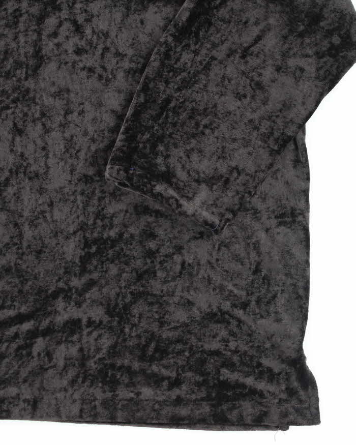Vintage Y2k 00s DKNY Velour Oversized Blouse - XL