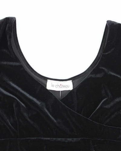 Vintage 90s Le Chateau Velvet Top - M
