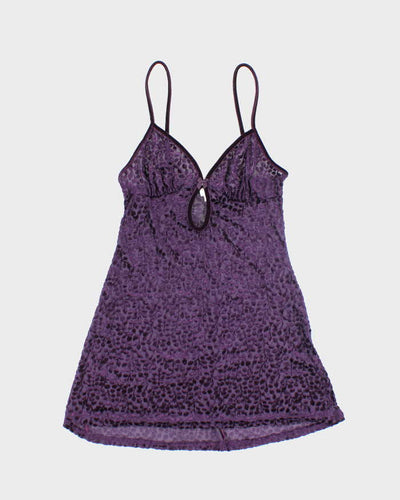 Vintage 90s La Senza Velvet Sheer Cami - S