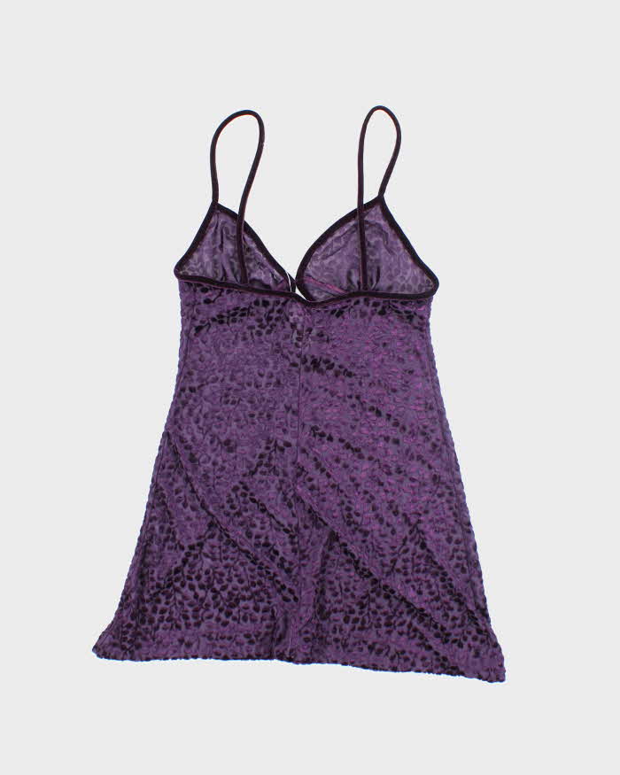 Vintage 90s La Senza Velvet Sheer Cami - S