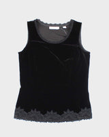 Vintage Y2k 00s Coldwater Creek Velvet Top - XS