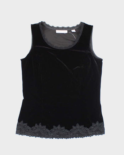 Vintage Y2k 00s Coldwater Creek Velvet Top - XS
