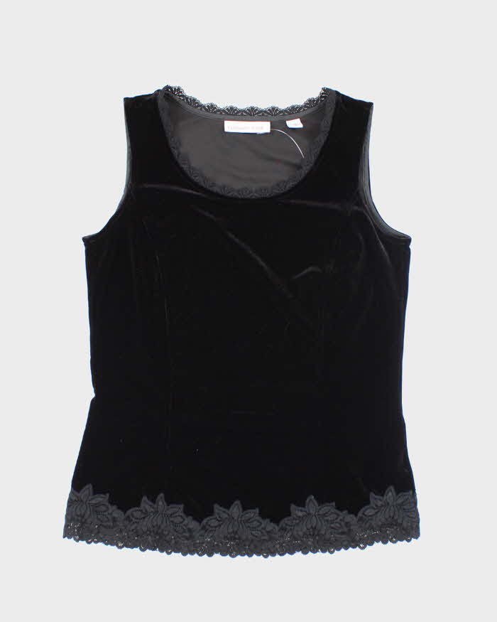 Vintage Y2k 00s Coldwater Creek Velvet Top - XS