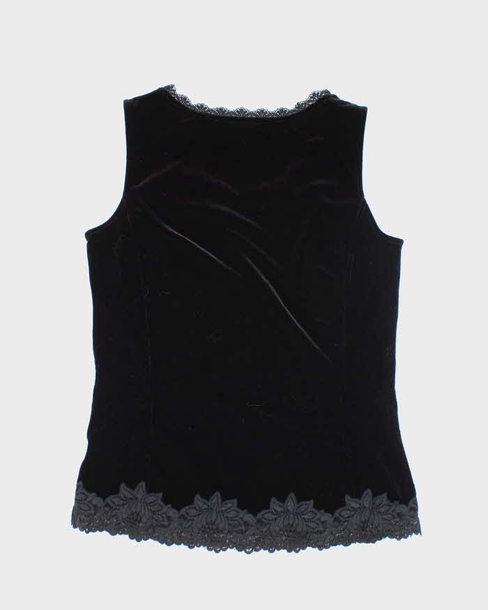 Vintage Y2k 00s Coldwater Creek Velvet Top - XS