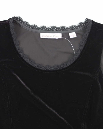 Vintage Y2k 00s Coldwater Creek Velvet Top - XS