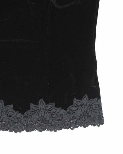 Vintage Y2k 00s Coldwater Creek Velvet Top - XS