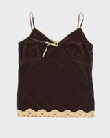 Vintage Y2k 00s Old Navy Velvet Cami- M