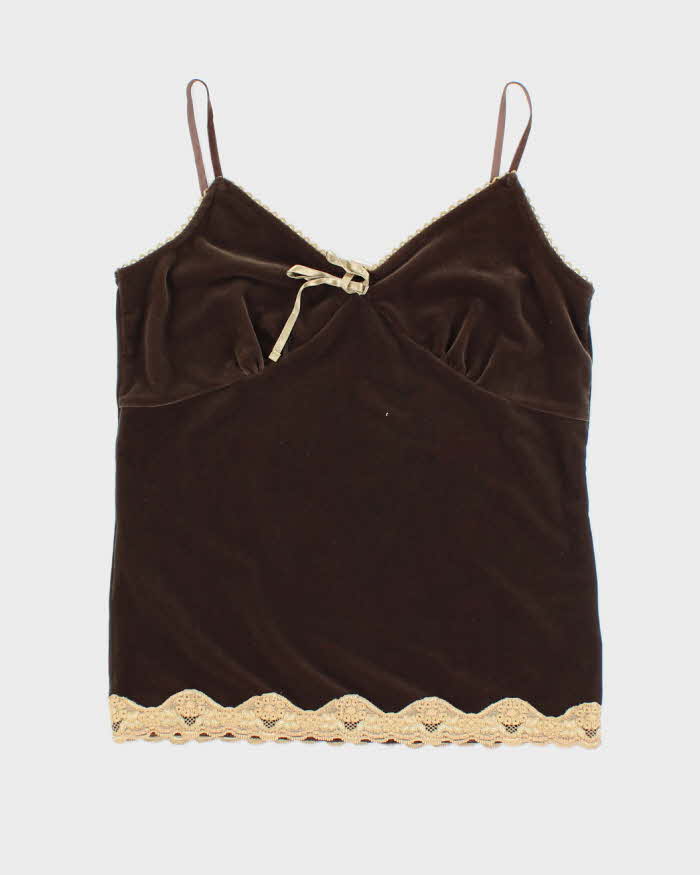 Vintage Y2k 00s Old Navy Velvet Cami- M