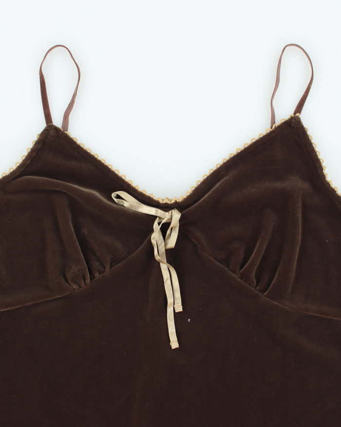 Vintage Y2k 00s Old Navy Velvet Cami- M