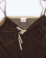 Vintage Y2k 00s Old Navy Velvet Cami- M