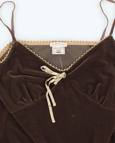 Vintage Y2k 00s Old Navy Velvet Cami- M