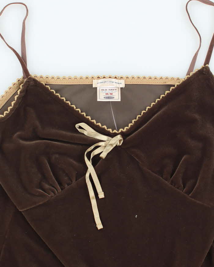 Vintage Y2k 00s Old Navy Velvet Cami- M