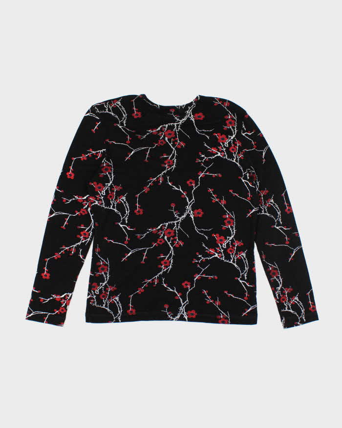 Vintage 90s Kim & Co Cherry Blossom Top - M