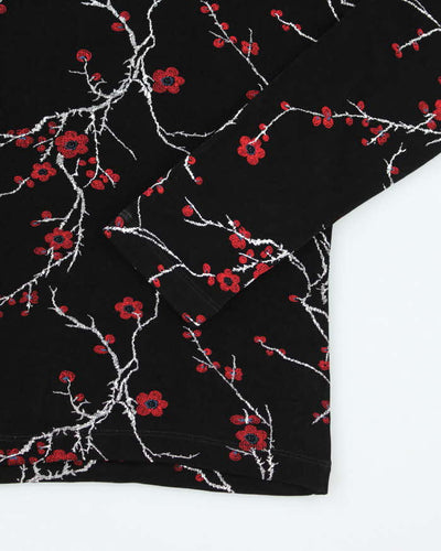 Vintage 90s Kim & Co Cherry Blossom Top - M