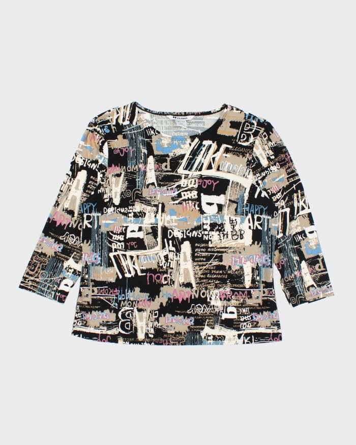 Vintage Y2k 00s Nygard Graffiti Top - L