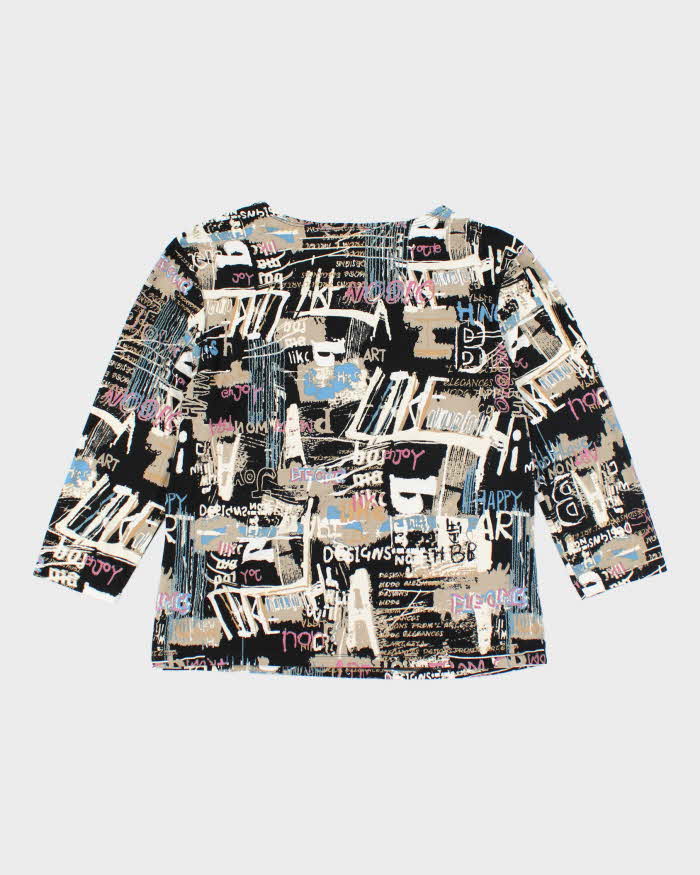 Vintage Y2k 00s Nygard Graffiti Top - L