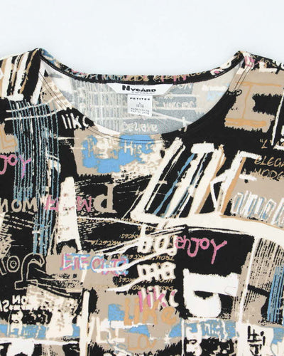 Vintage Y2k 00s Nygard Graffiti Top - L