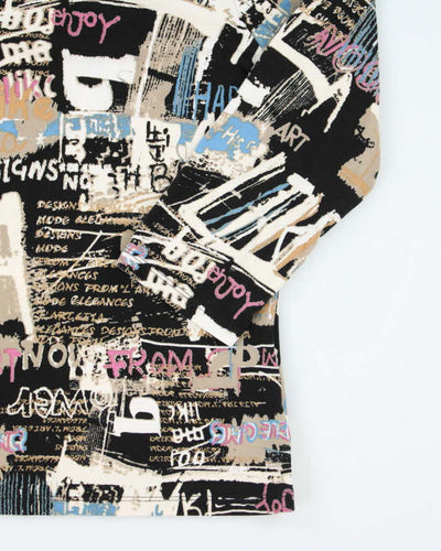 Vintage Y2k 00s Nygard Graffiti Top - L