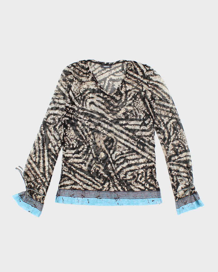 Vintage Y2k 00s Mexx Mesh Top - S
