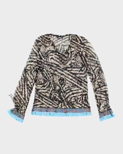 Vintage Y2k 00s Mexx Mesh Top - S