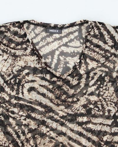 Vintage Y2k 00s Mexx Mesh Top - S