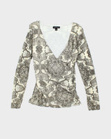 Vintage Y2k 00s Jessica Mesh Top - M