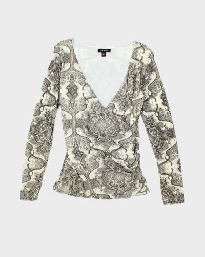 Vintage Y2k 00s Jessica Mesh Top - M