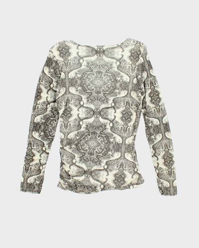 Vintage Y2k 00s Jessica Mesh Top - M