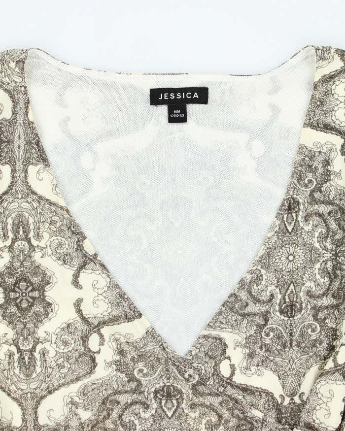 Vintage Y2k 00s Jessica Mesh Top - M