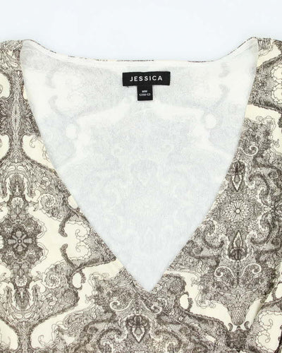 Vintage Y2k 00s Jessica Mesh Top - M
